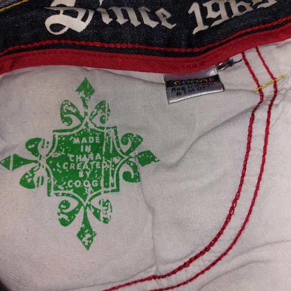 COOGI ARTSY EMBROIDERED MENS DARK WASH JEANS EUC!! - Picture 7 of 15